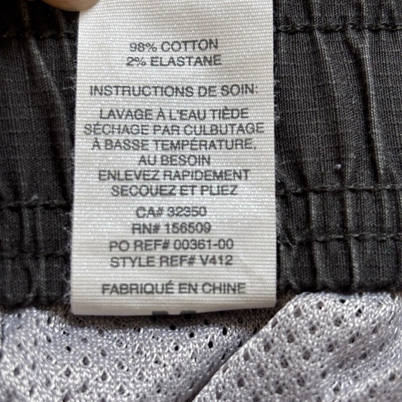 Vuori Ripstop Pant DuraTerra Charcoal M Gray Cotton Stretch Cargo Rise and Shine - Picture 4 of 6